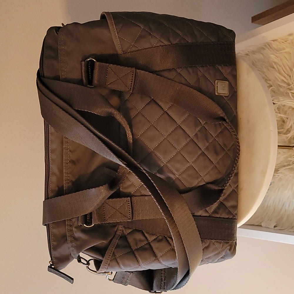 Ellington Quilted Gray Tote Bag